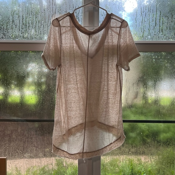 Free people oversized light pink tshirt - Picture 5 of 6